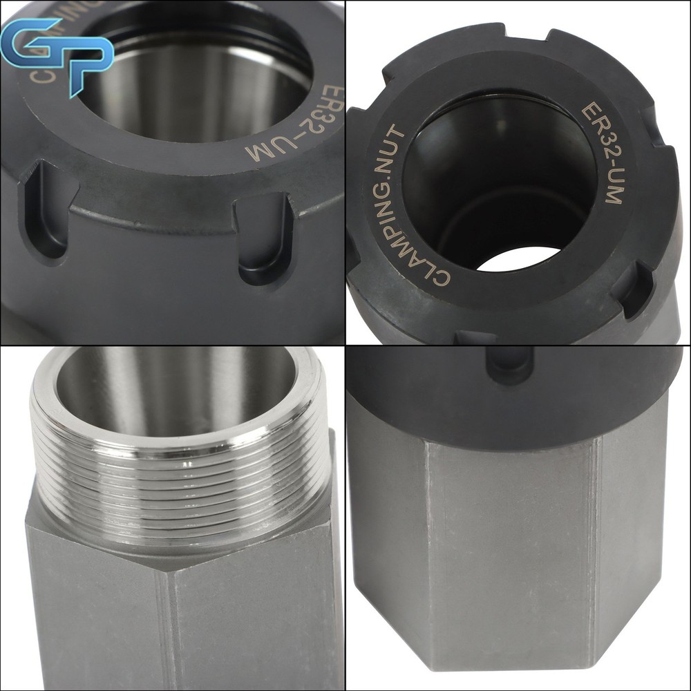 ER32 Collet Block Spring Hex & Square Chuck Holder For CNC Machine