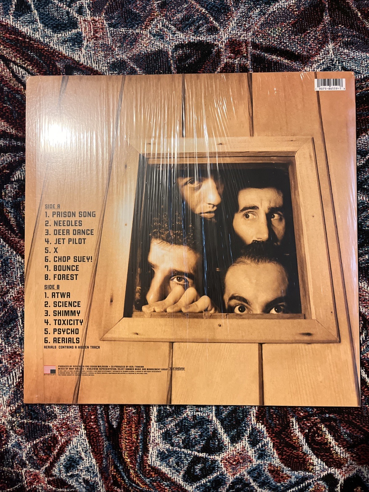 System of a Down Signed Album System Of A Down Autographed Vinyl Toxicity Serj