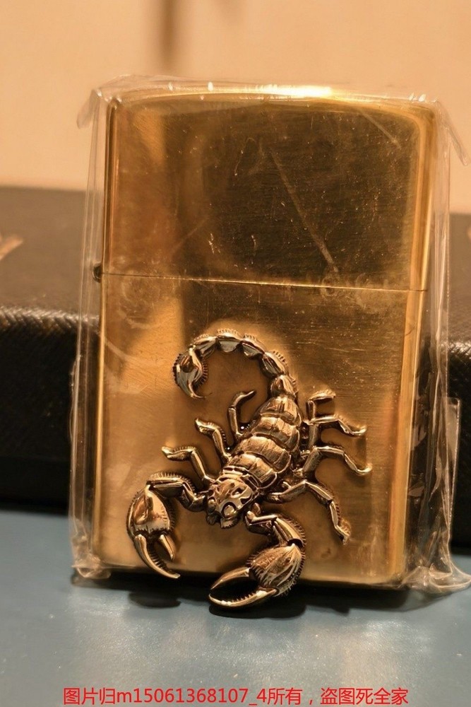 Brass Scorpion Emblem Patch for Lighter DIY Decoration Accessory