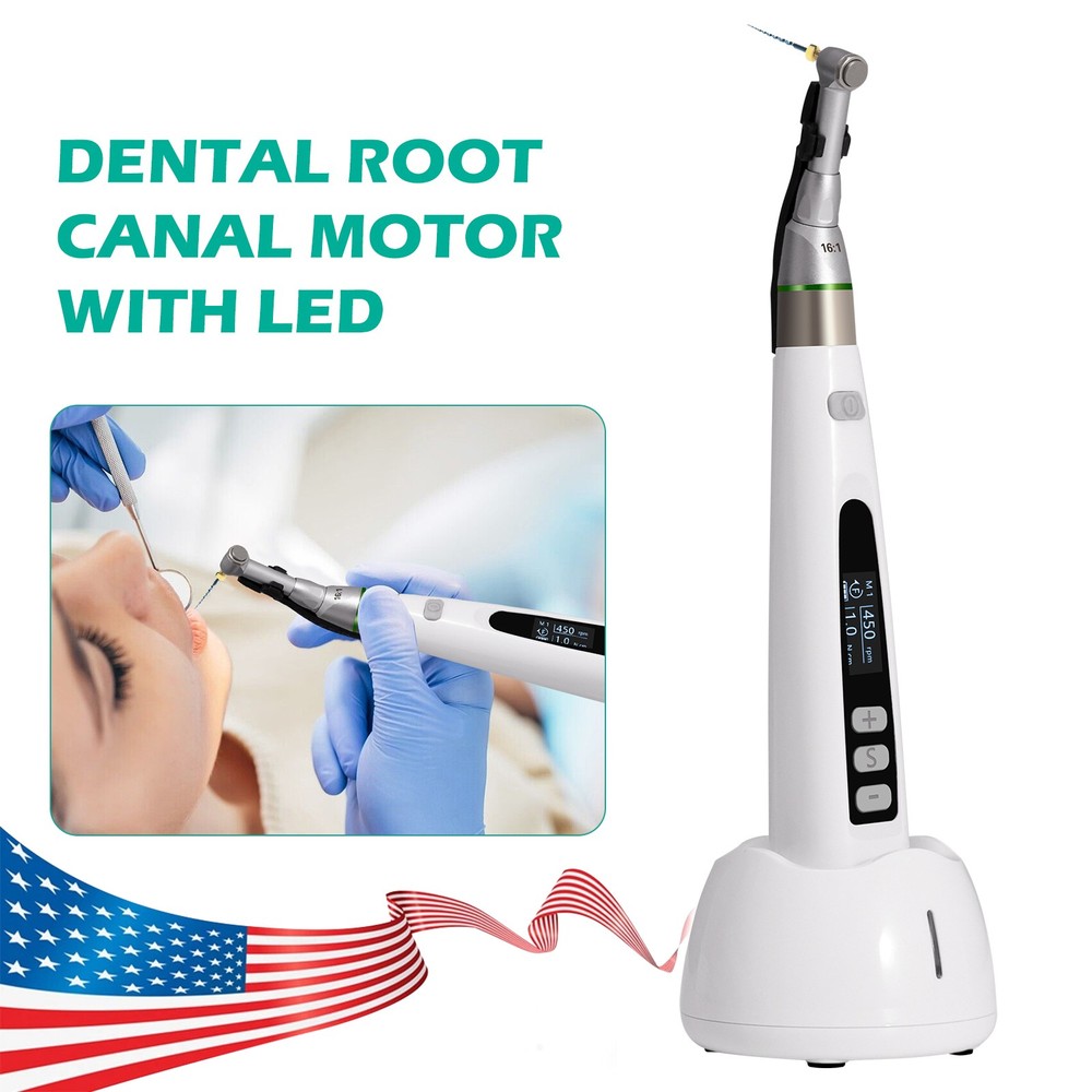 Wireless Endo Motor Handpiece LCD Display Auto Reverse Portable