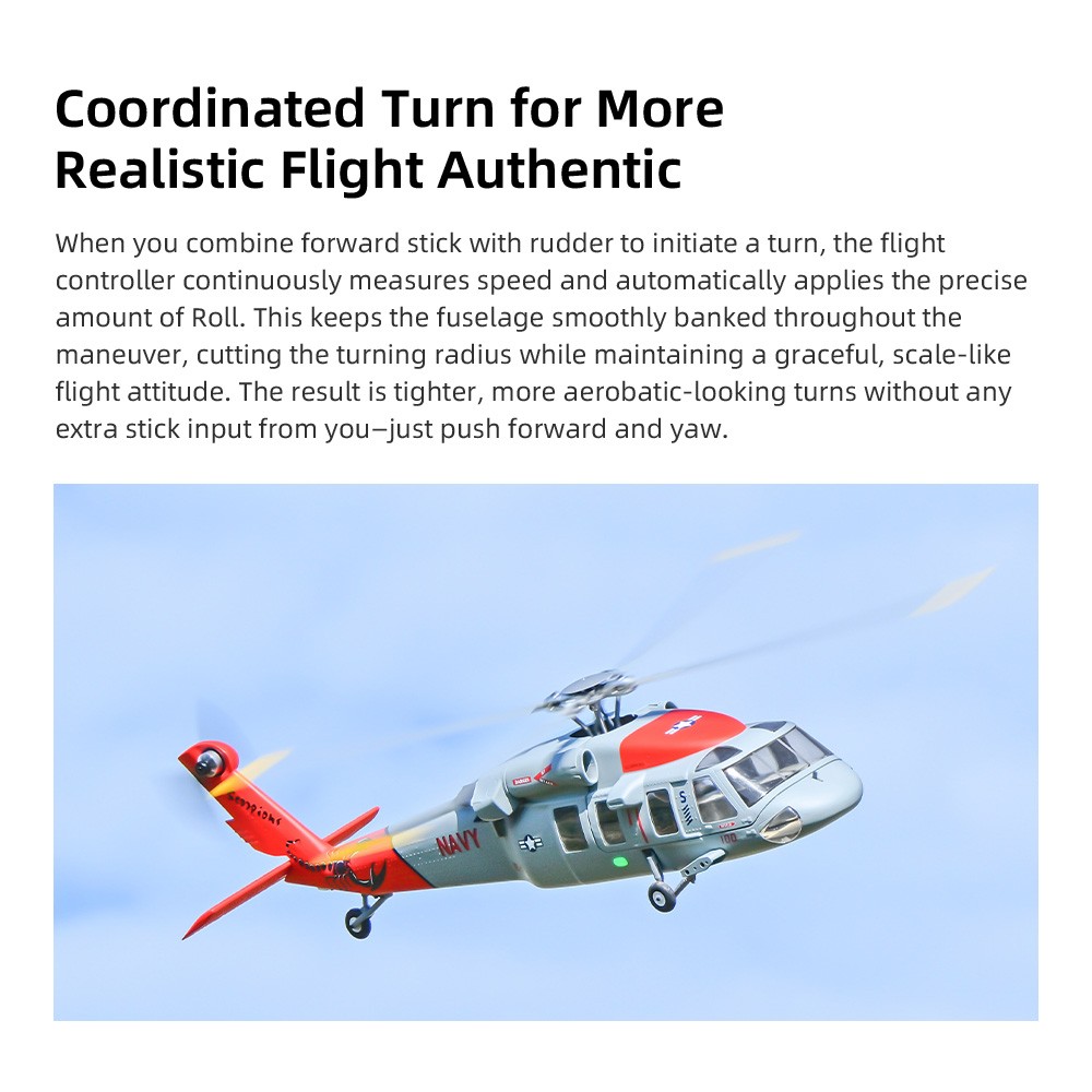 Flywing RTF MH-60R 4-Blade M10 GPS Helicopter w/ ACE Flight Controller