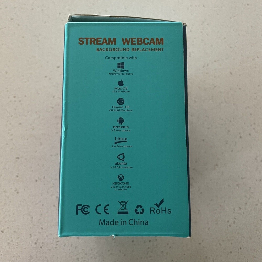 Angetube Stream Webcam Background Replacement W/Low Light Correction & 2.4Ghz