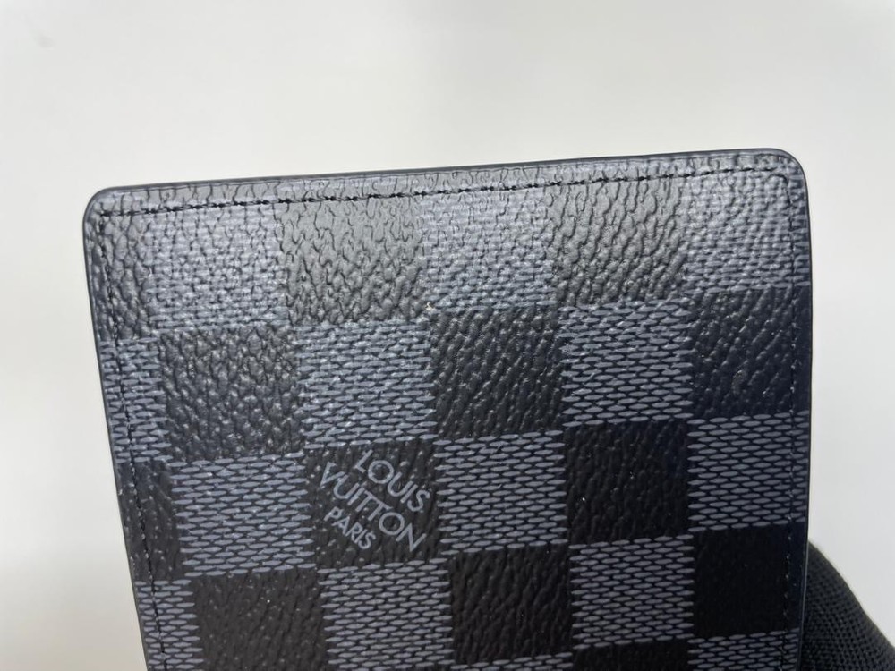 Authentic Louis Vuitton Multiple Bifold Wallet Damier Graphite Canvas