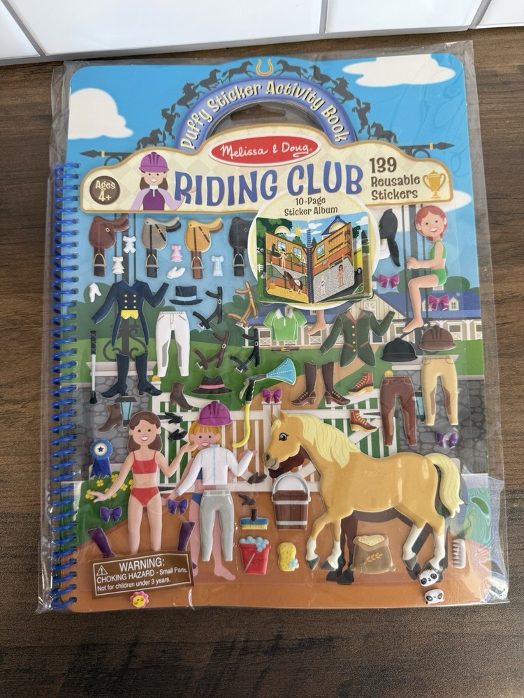 NEW Two Melissa & Doug Puffy Sticker Activity Books