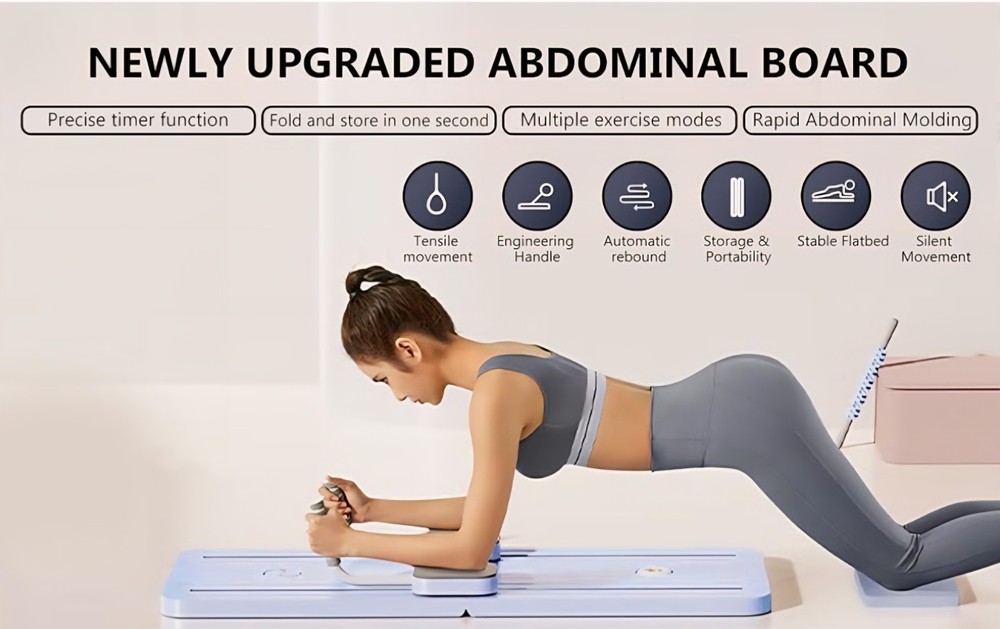 Abdominal Board Ab Roller Multifunctional Total Workout Fat Burn Home Exercise