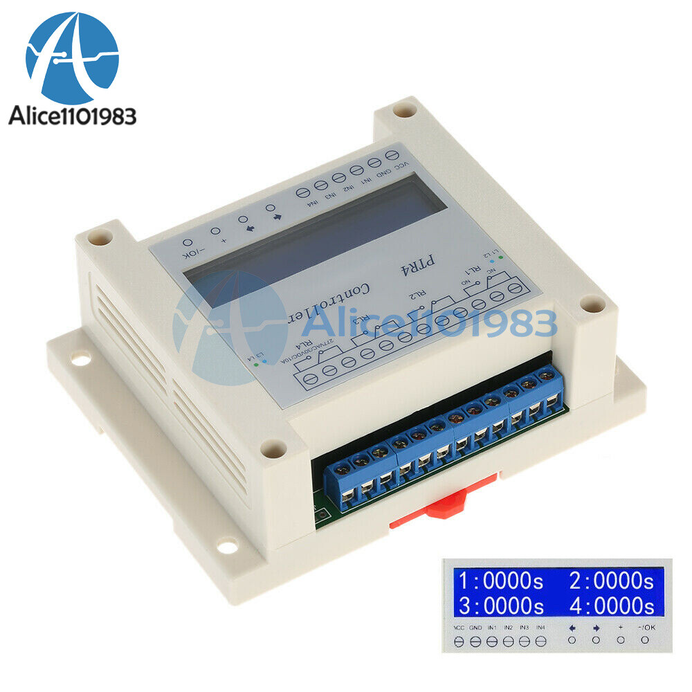 4 Channel Programmable Digital Time Relay Timer Controller Delay Switch Module