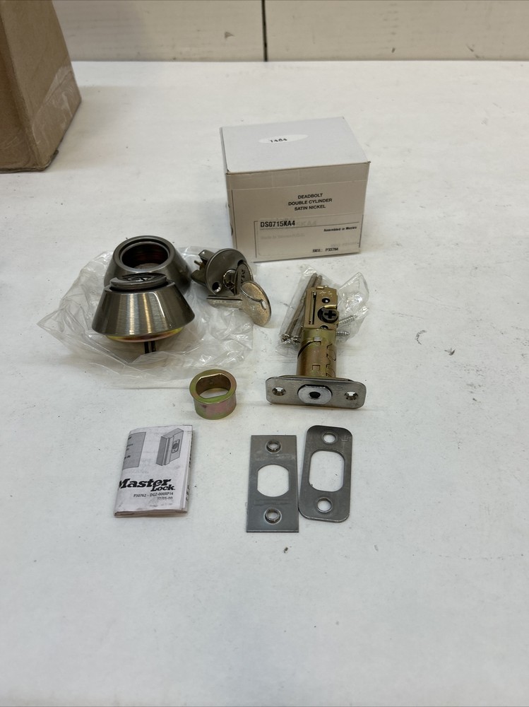 MASTER LOCK DS0715KA4S Deadbolt Satin Nickel Single Cylinder