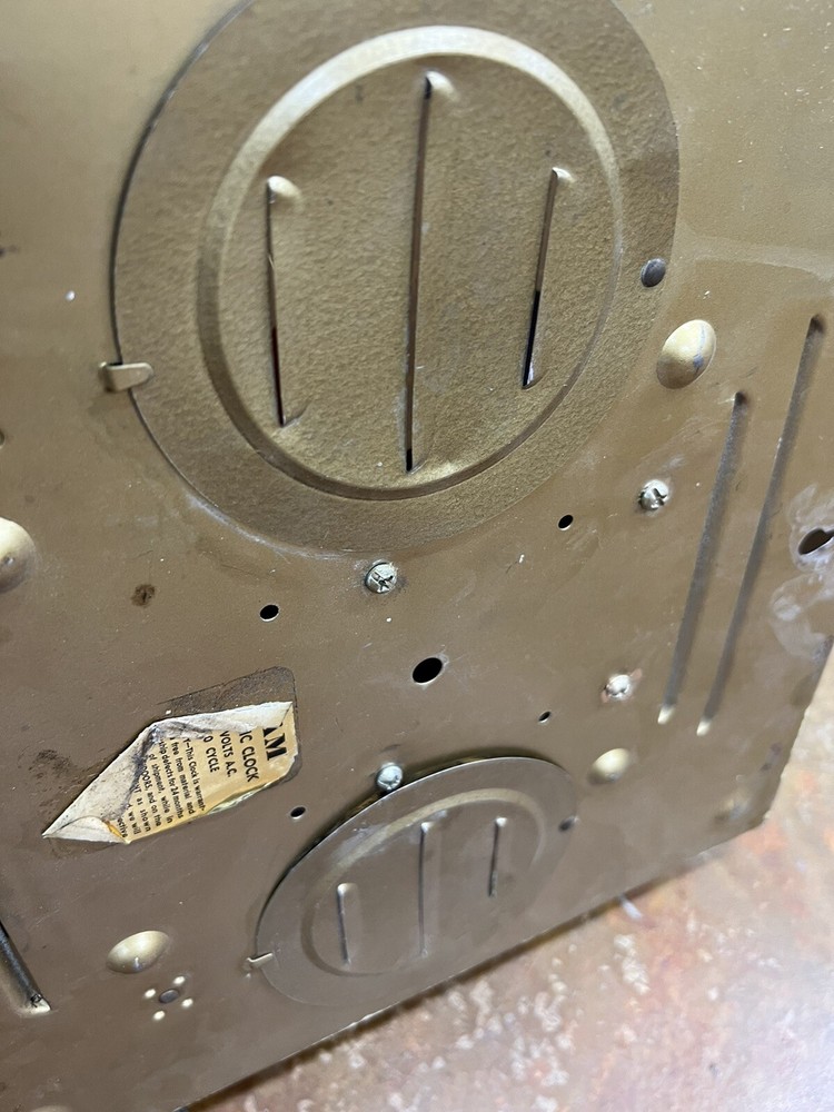 Vintage "Delco” Rare Offset advertising clock by Pam