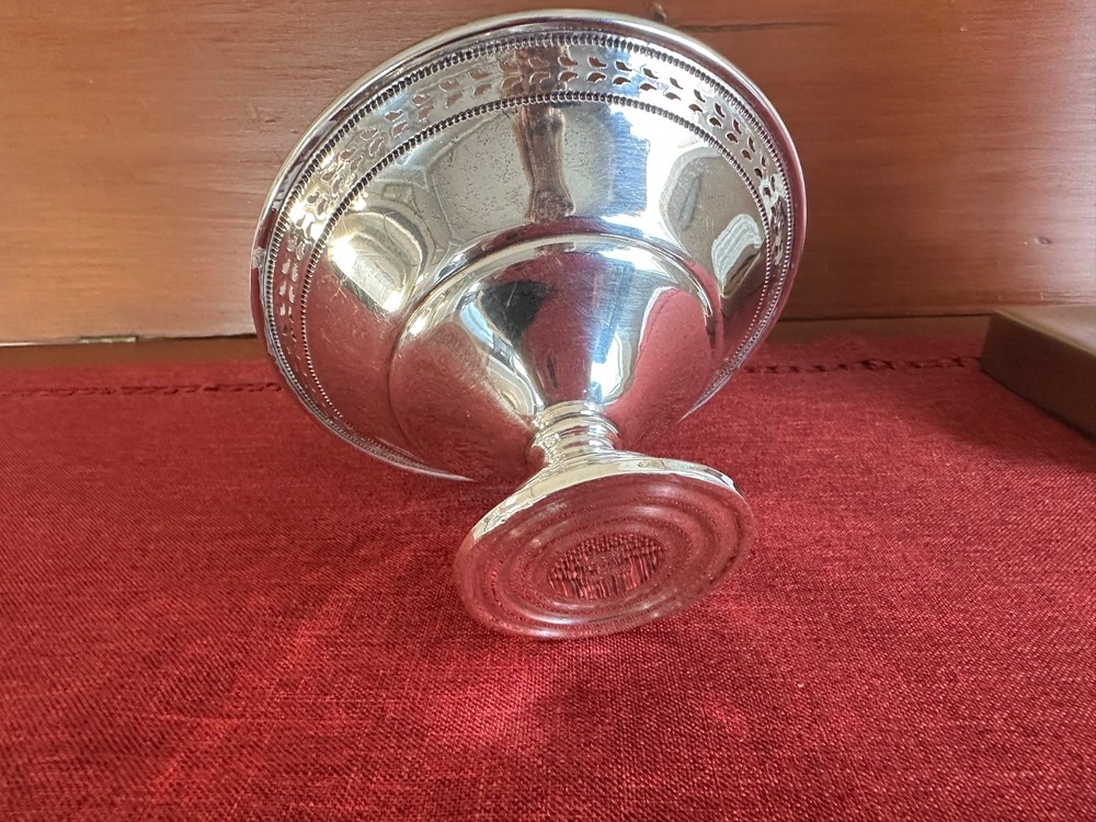 Antique El-Sil-Co Sterling Silver 2701 Cemented Base Compote