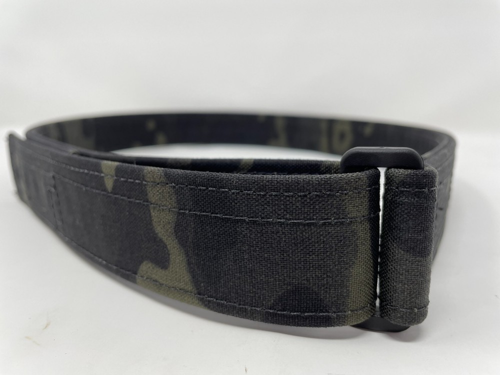 Blue Alpha Low Profile EDC Belt / Wrapped Black Multicam