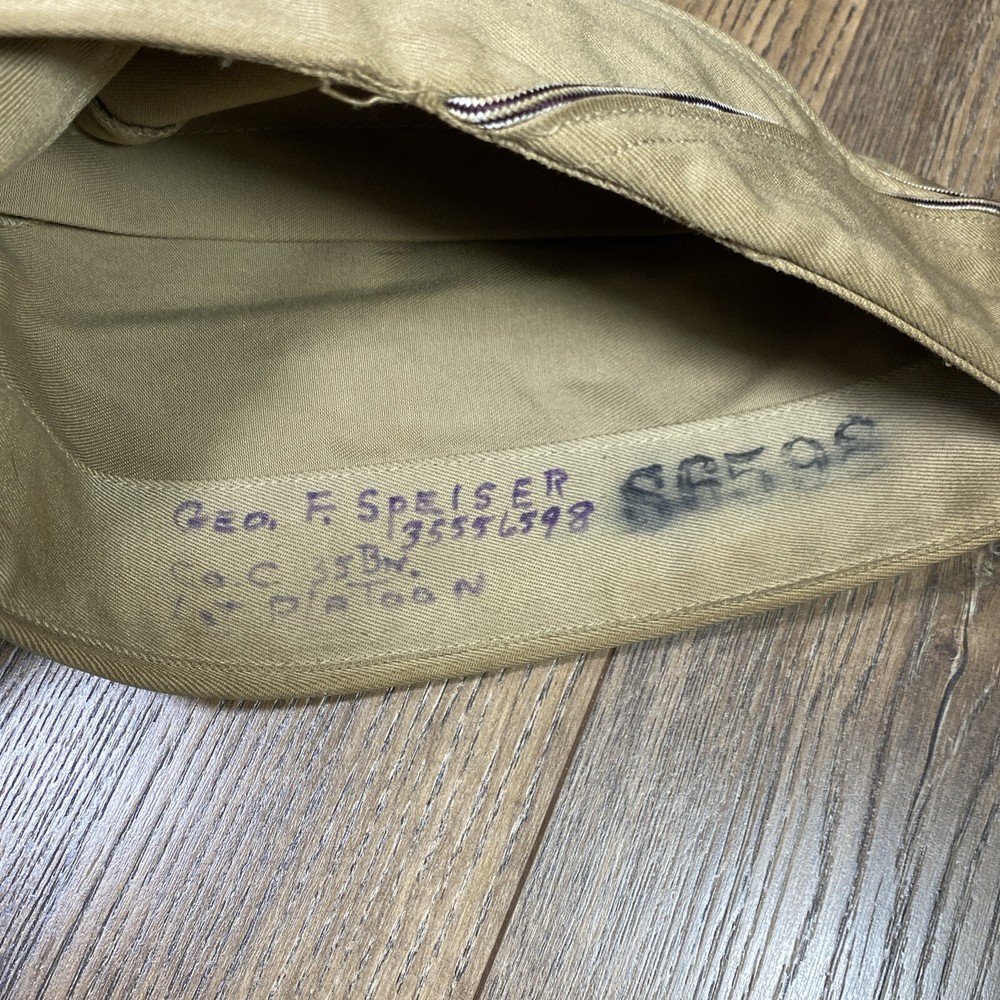 Vintage ~ Original ~ WW2 Garrison Cap~ With Edge Piping ~ Personalized