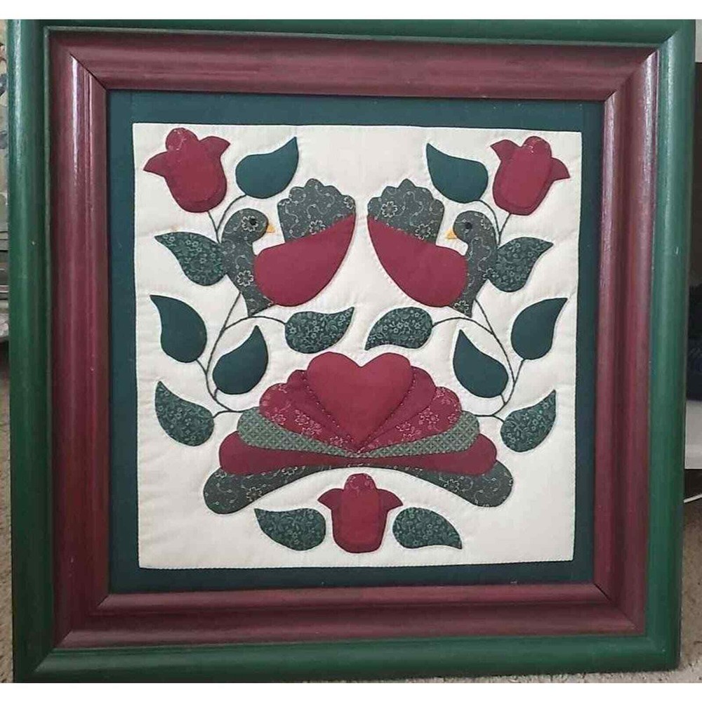Framed quilt square art