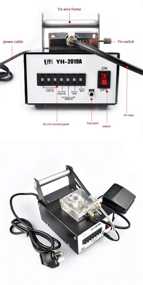 Pedal Soldering Machine Automatic Tin Machine Adjustable Tin Feeding Machine