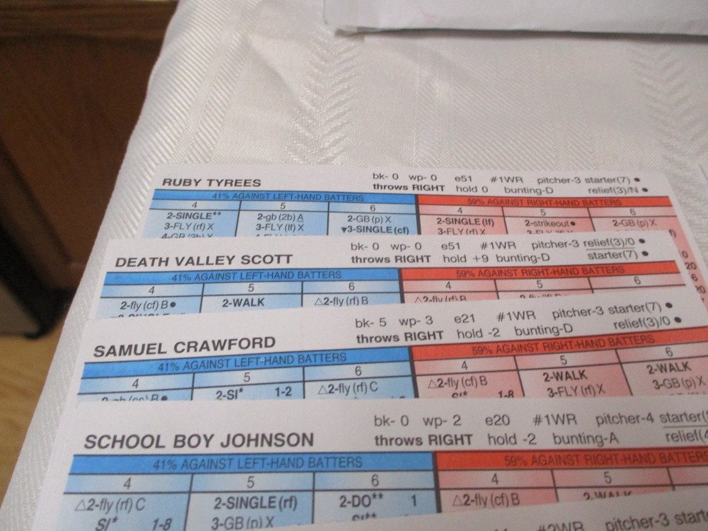 STRAT O MATIC 1916 CHICAGO AMERICANS