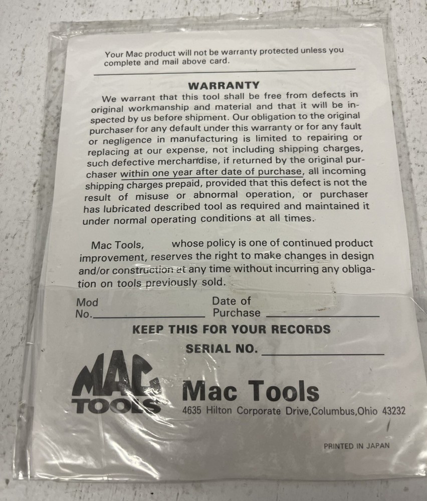 Mac Tools Flex-Head Air Cut-Off Tool 3" AT35A