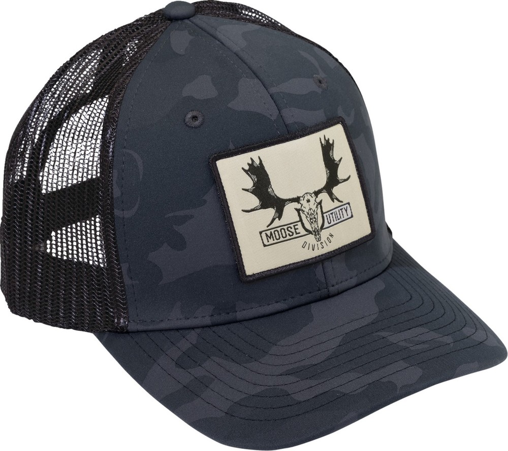 Moose Mud Euro Snapback Hat Black/Camo