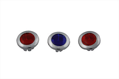 Three Light Dash Panel Lens Set For Harley FL 1962-1967 Models