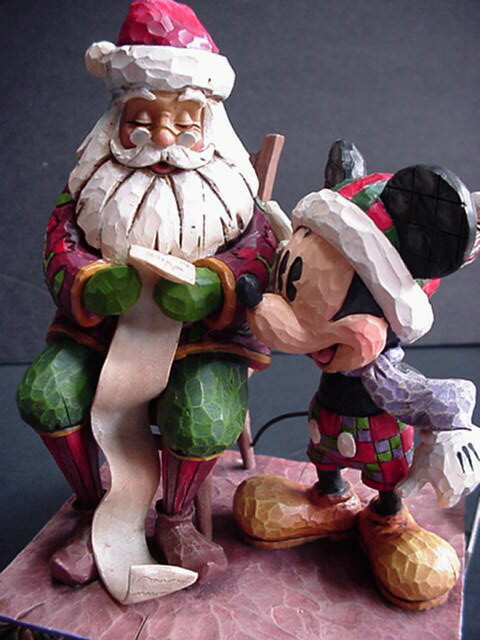 Jim Shore CHECKING IT TWICE Mickey Mouse Santa Figure