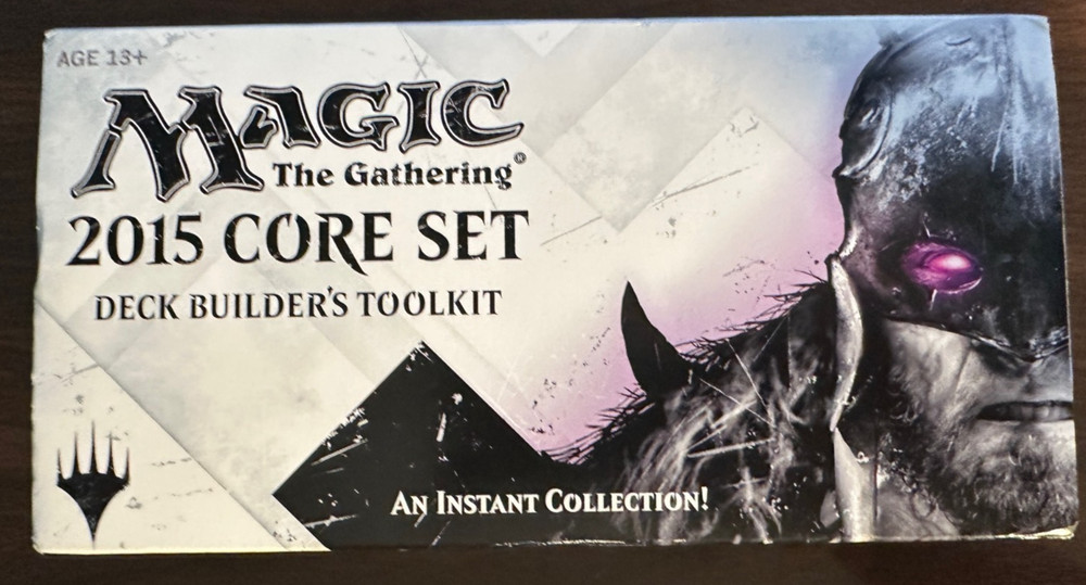 Magic the Gathering Deck Builders Toolkit 2015 Core Set 1 pack open, rest SEALED