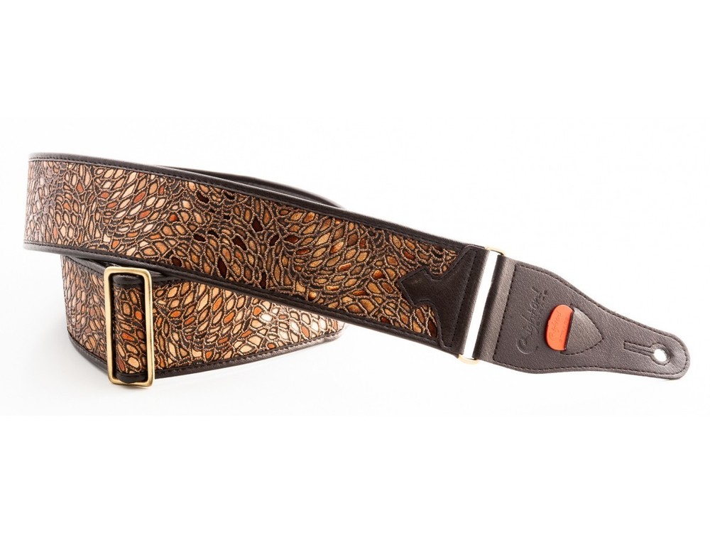 RightOn! Talisman Alien Brown Guitar Strap