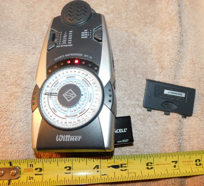 Wittner MT-70 Quartz Metronome Tested & Working Used