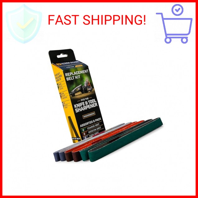 Official Work Sharp Knife & Tool Sharpener Assorted (P80, P220, 6000) Replacemen