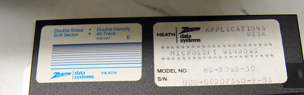 Rare Heath/Zenith Microsoft Windows 1.03 Version