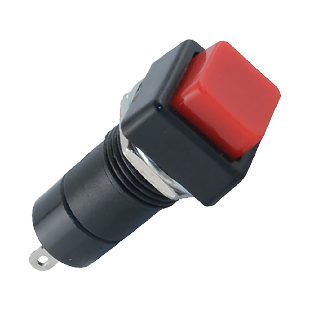 Pushbutton Square Miniature - Black Bezel - 49-0578