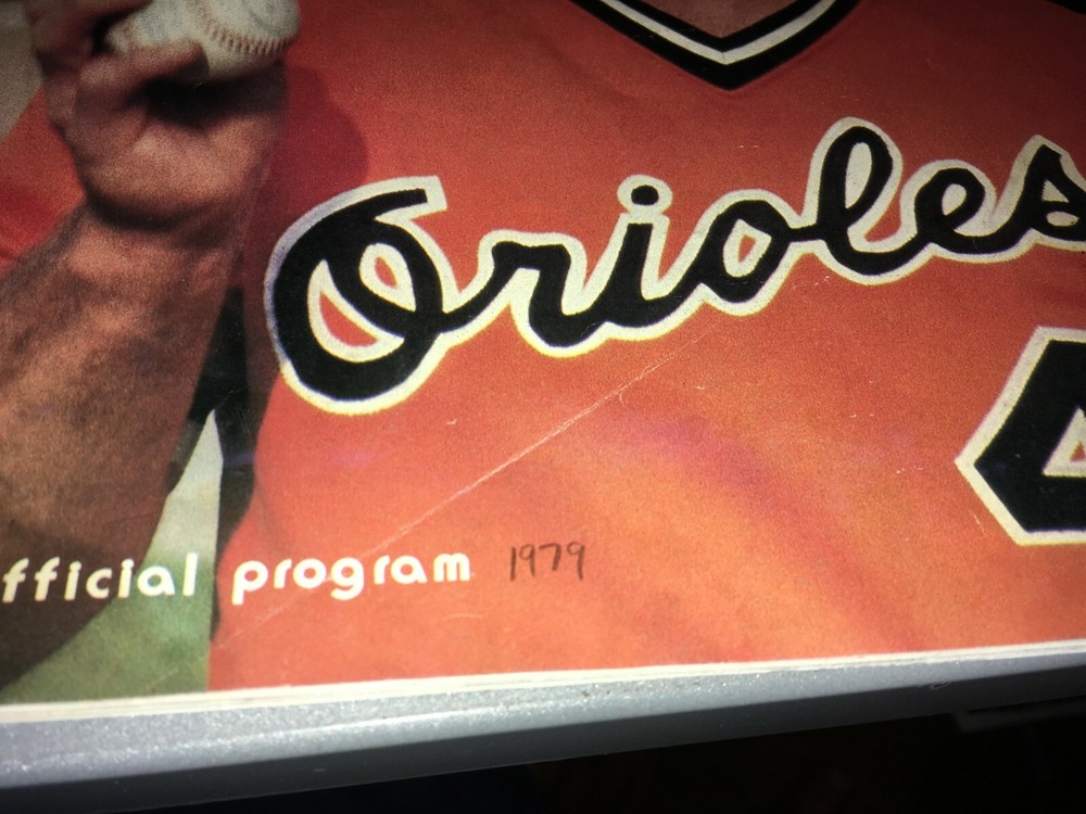 Baltimore Orioles 1979 Baseball Program EARL WEAVER