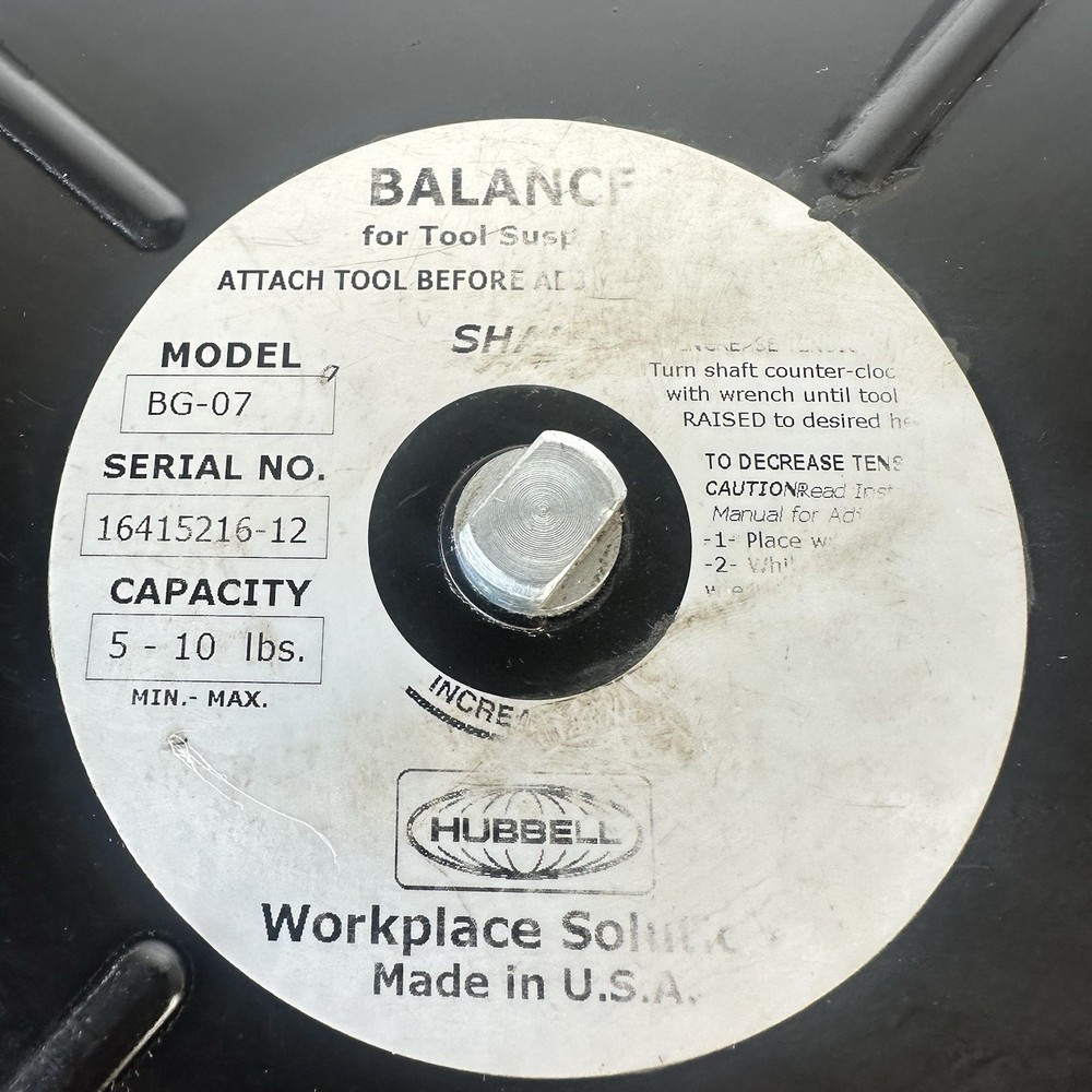 Hubbell BG07 Tool Balancer 5-10lb
