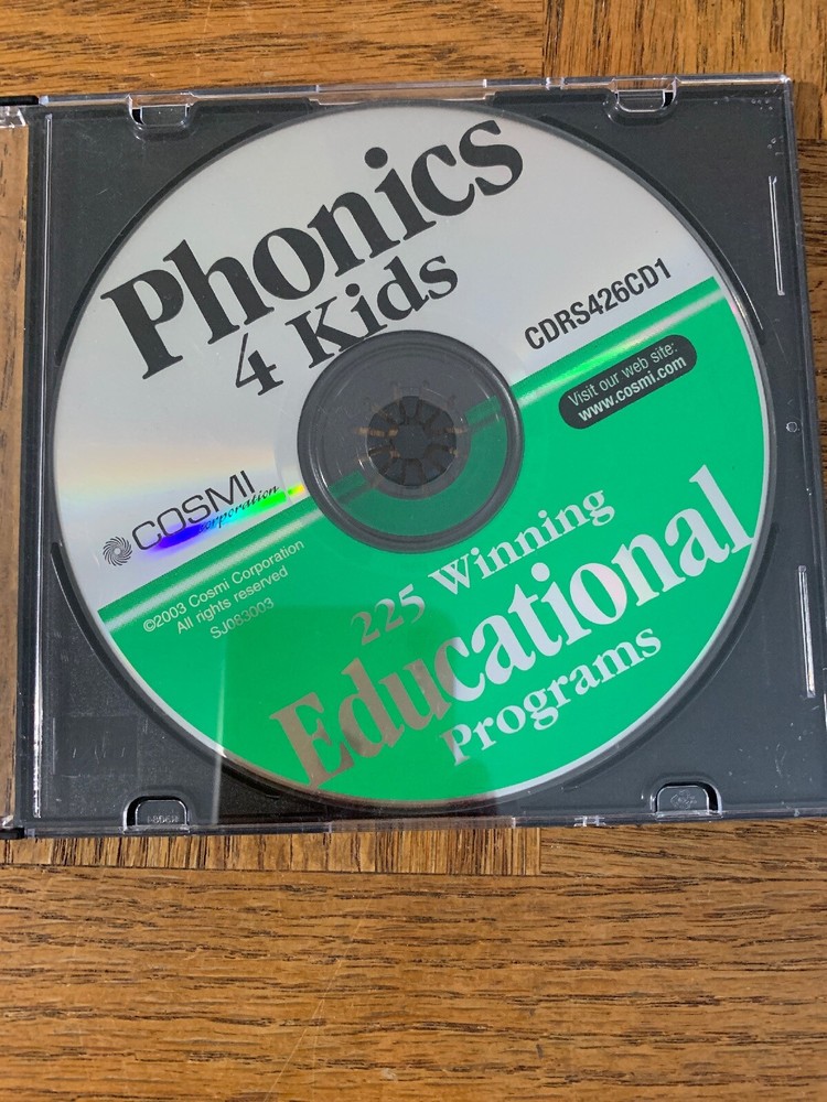 Phonics 4 Kids Computer Software