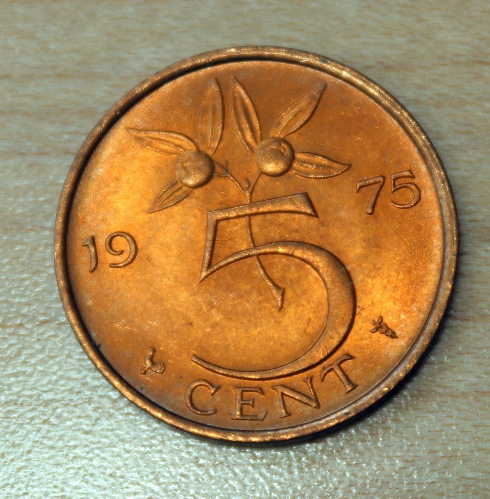 1975 Netherlands 5 Cents