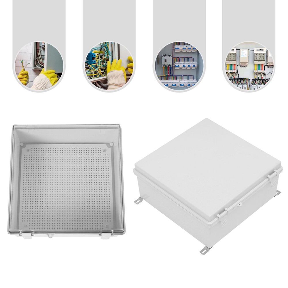 In/Outdoor Electrical Box Enclosure Weatherproof Include Internal Mounting Panel