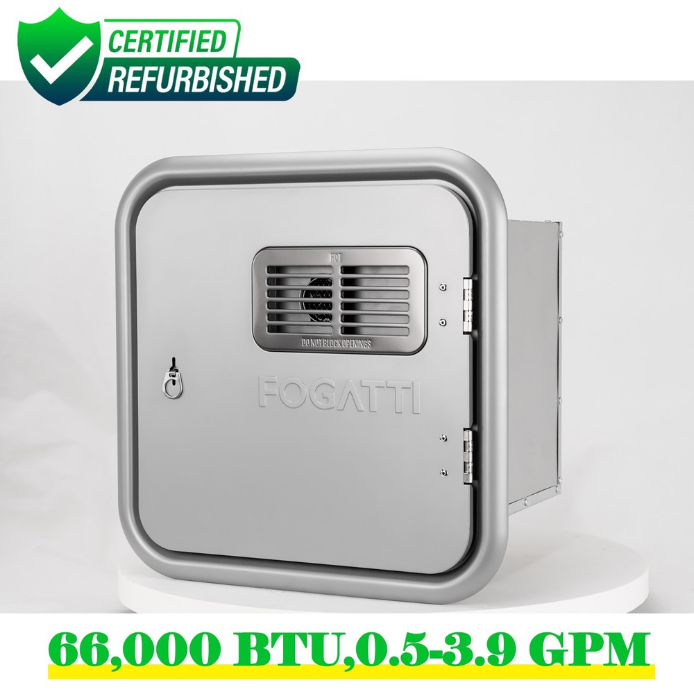 【90% NEW】66,000 BTU RV Water Heater Tankless Propane 3.9 GPM On-Demand Hot Water