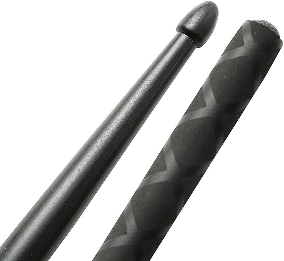 Nylon Drum Sticks for Set 5A Light Durable Plastic Exercise Black