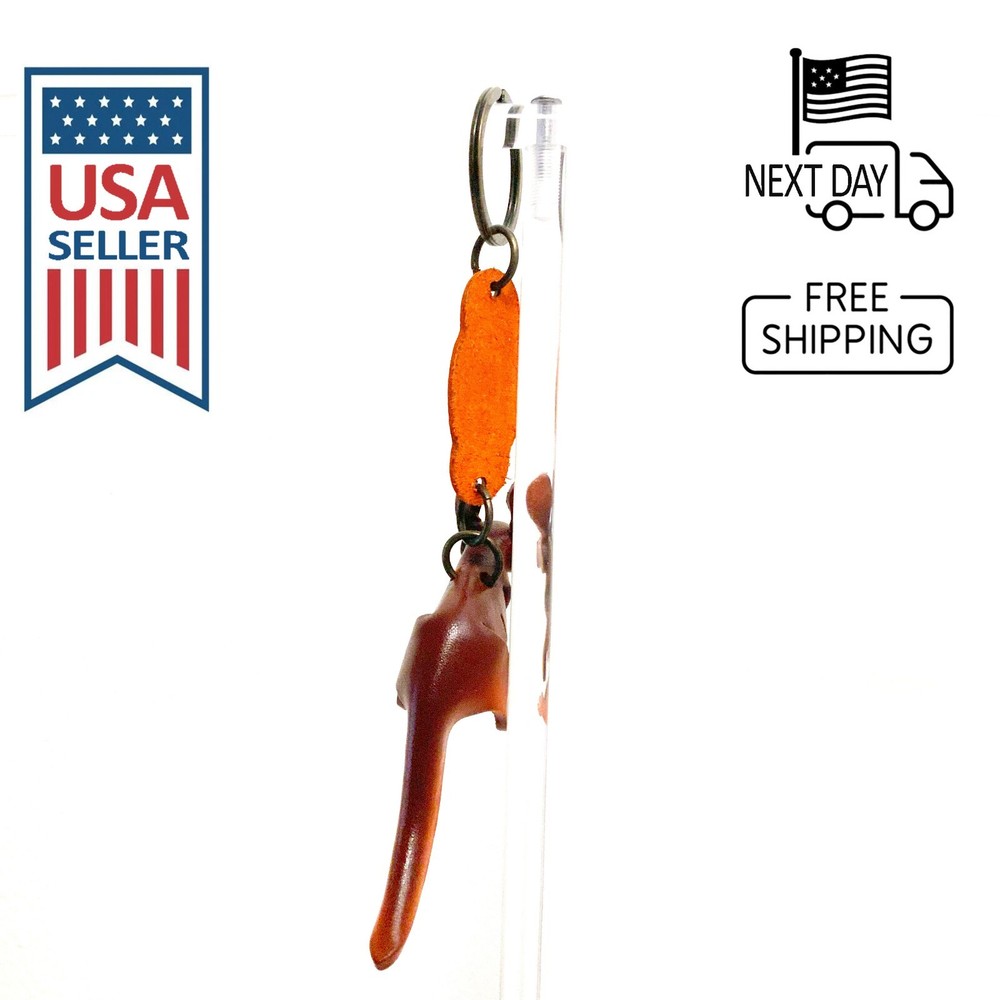 Kangaroo Handmade Leather Keyring