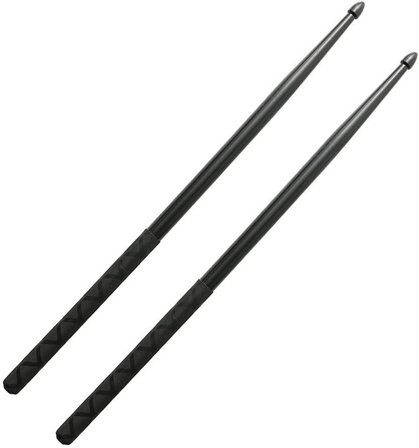 Nylon Drum Sticks for Set 5A Light Durable Plastic Exercise Black
