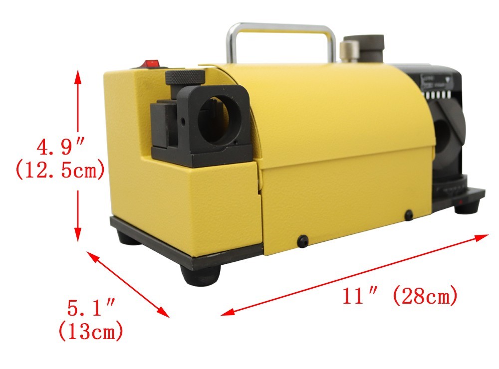 Powered Drill Bits Sharpener ф3-ф13 End Mill Sharpener w/Collets 4400RPM 120W