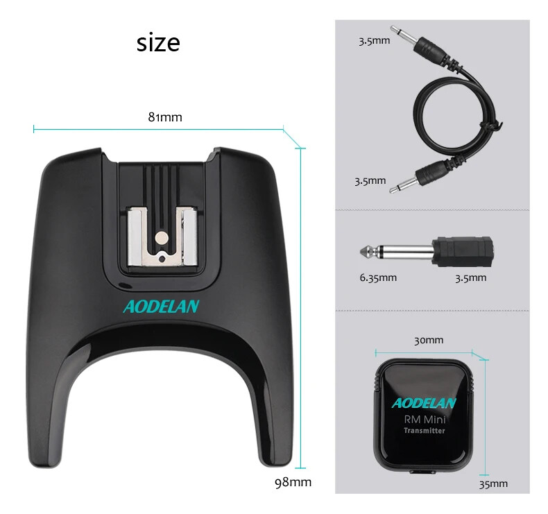 Wireless Flash Trigger 2.4G Remote Control Studio Light Receiver Transmitter Set