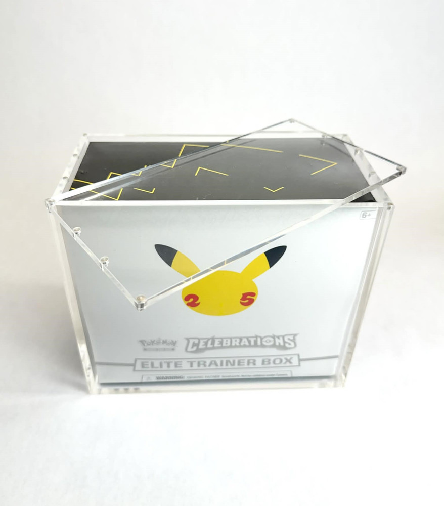 Elite Trainer Box Acrylic Case | Premium UV Resistant Display Case