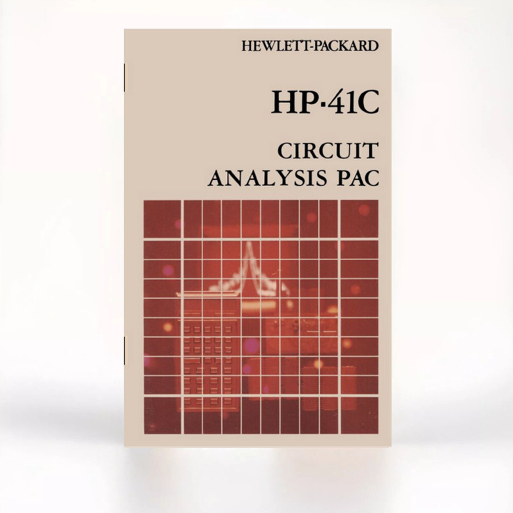 Circuit analysis pac manual for Hewlett Packard HP 41CV calculator module