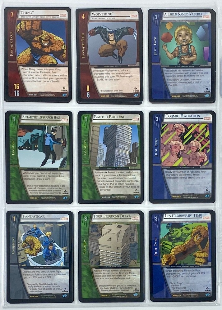 VS System Marvel Origins MOR 2004 220/220 COMPLETE SET NM