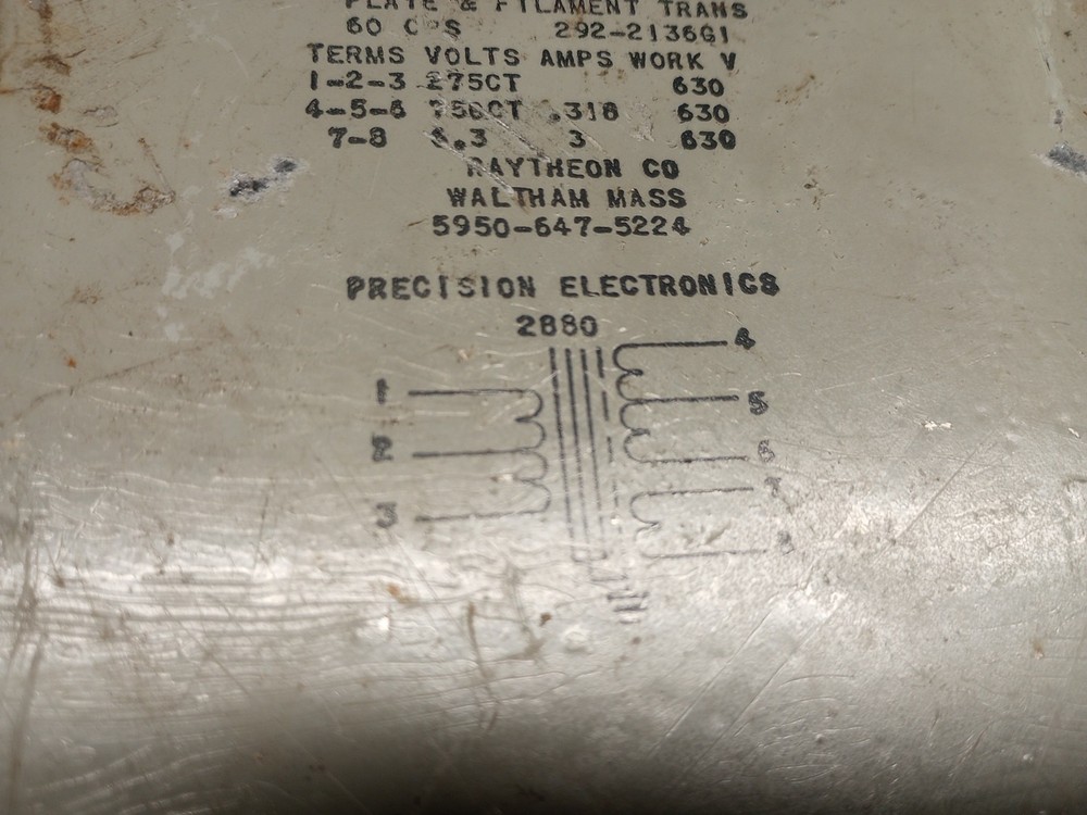 Large Plate And Filament Transformer