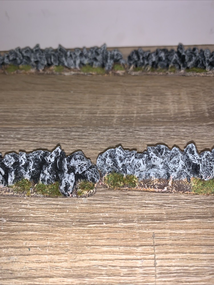 Warhammer Terrain Scenery Natural Stone Walls Bundle Miniature Model Gaming