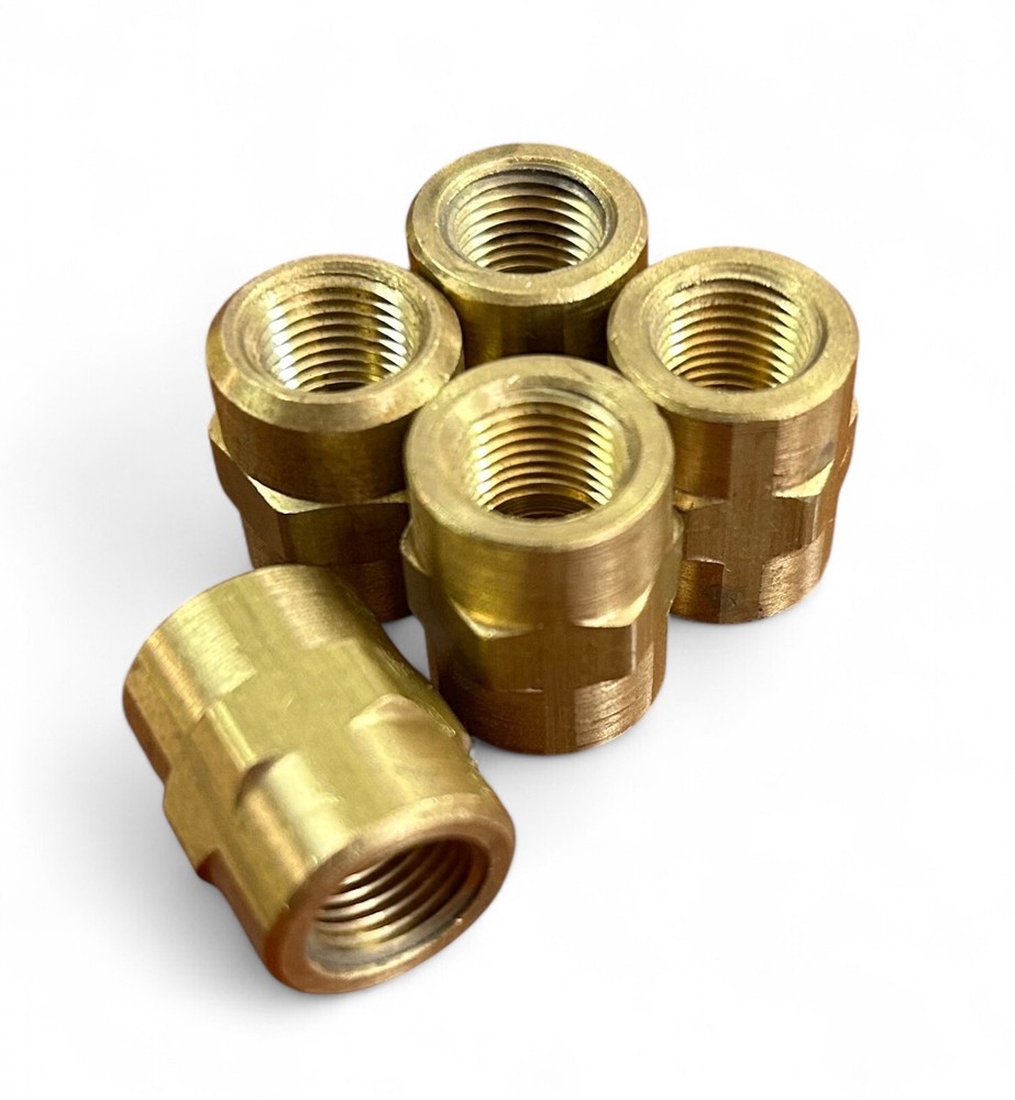 1/8" NPT Brass Plug Fitting (5 Pack)