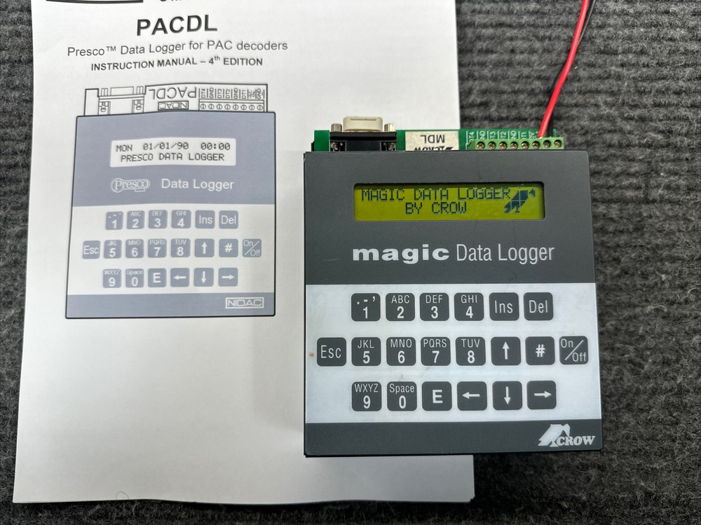 NIDAC MAgic Data Logger Crow MDL PAC Decoder DB9 RS232