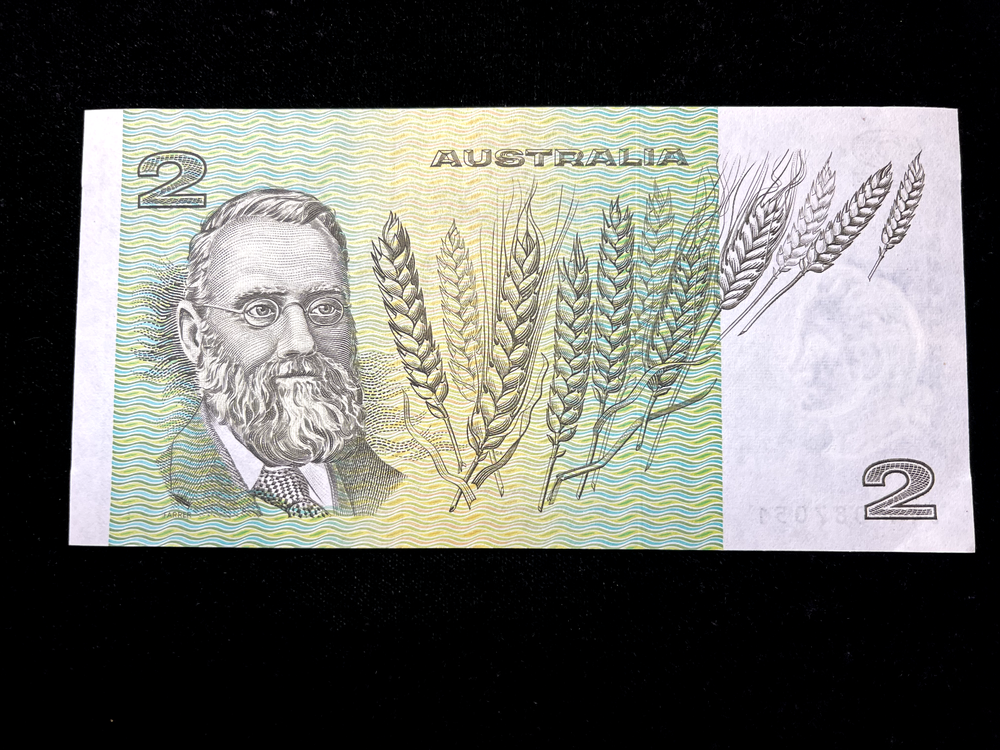 1979 Australia $2 Note- Prefix JTV (CU)