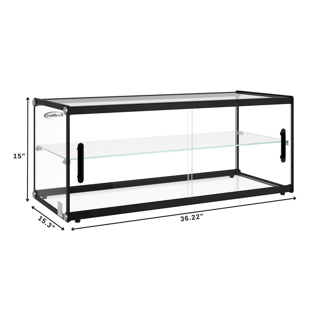 36 in. 2 Tiered Pastry Display Case