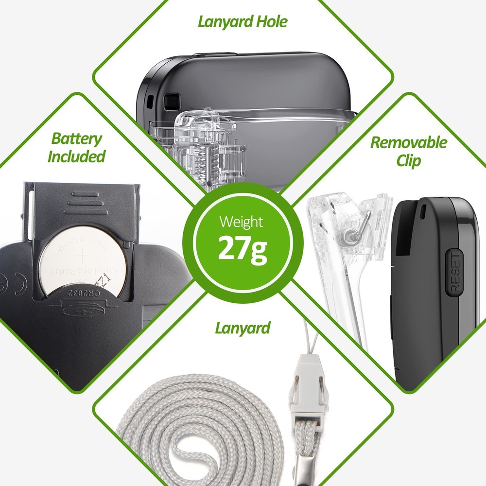 3D Pedometer for Walking Simple Step Counter for Walking with Removable Clip ...