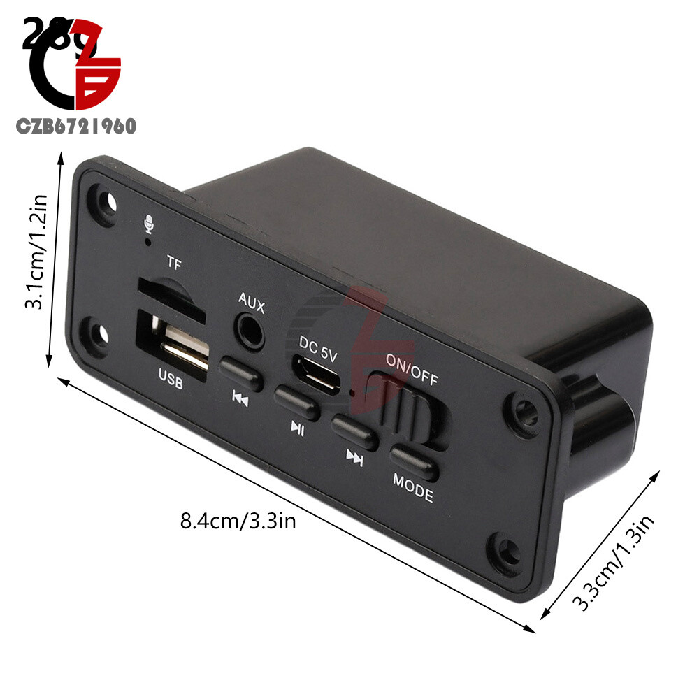 Audio Amplifier Decoder Board Audio Module USB TF Radio Bluetooth Car MP3 Player